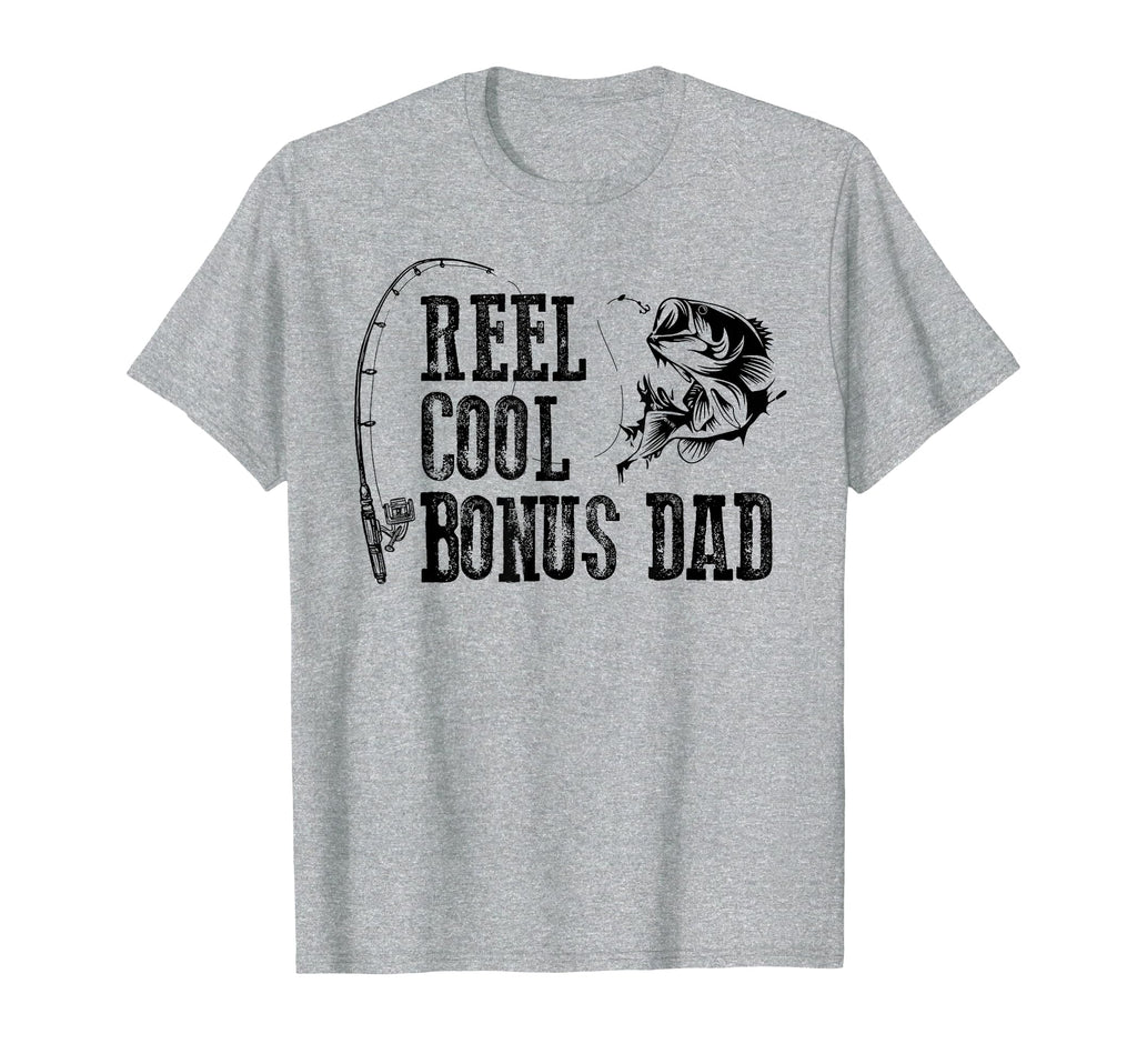 Bonus Dad Fishing Reel Bonus Dad T-Shirt - Minimalist Print for Adults - T-Shirt, Sweatshirt, Hoodie