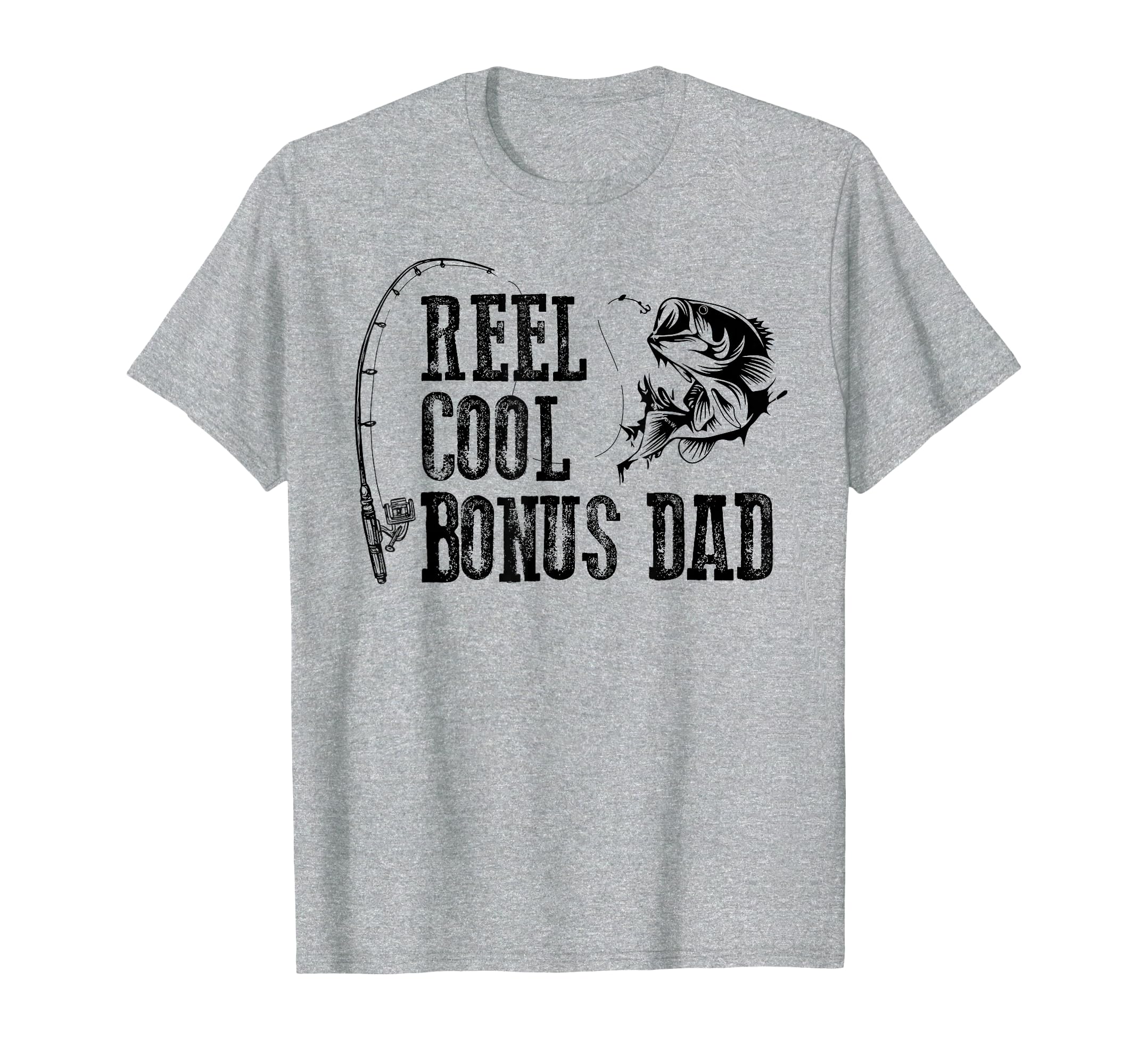 Bonus Dad Fishing Reel Bonus Dad T-Shirt - Minimalist Print for Adults - T-Shirt, Sweatshirt, Hoodie