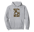 Fathers Day 2024 Bear Cub Papa Bear Hoodie - Casual Everyday Wear Unisex - T-Shirt, Sweatshirt, Hoodie