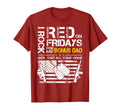 Rock Red Friday My Bonus Dad T-Shirt - Minimalist Print for Adults - T-Shirt, Sweatshirt, Hoodie
