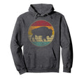 Buffalo Distressed Bison Animal Lover Dad Hoodie - Trendy Graphic Men Women - T-Shirt, Sweatshirt, Hoodie