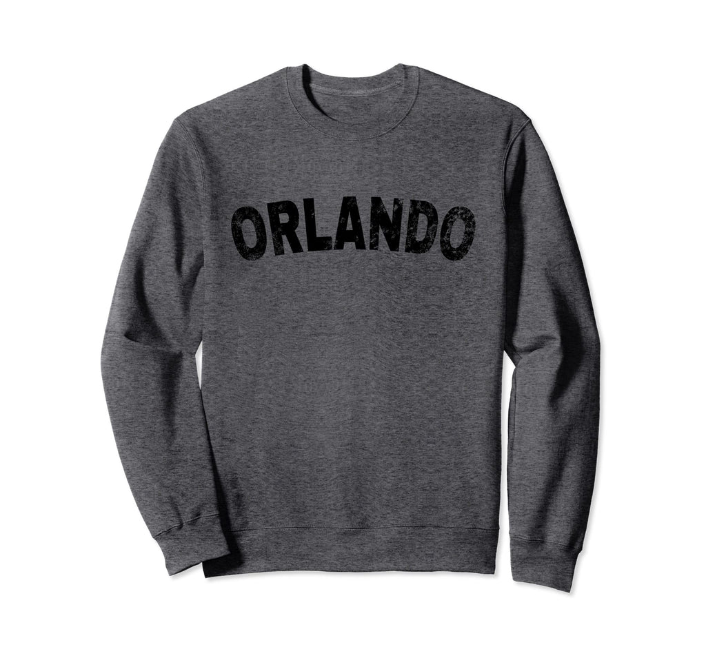 Orlando Black Text Sweatshirt - Casual Everyday Wear Men Women - T-Shirt, Sweatshirt, Hoodie