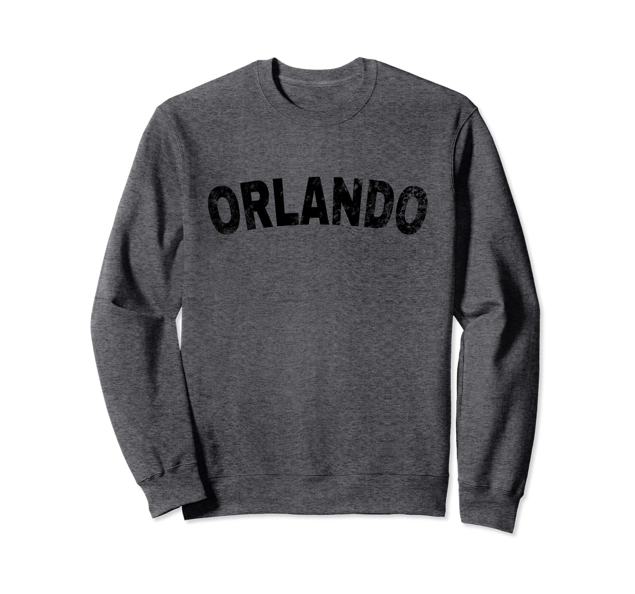Orlando Black Text Sweatshirt - Casual Everyday Wear Men Women - T-Shirt, Sweatshirt, Hoodie