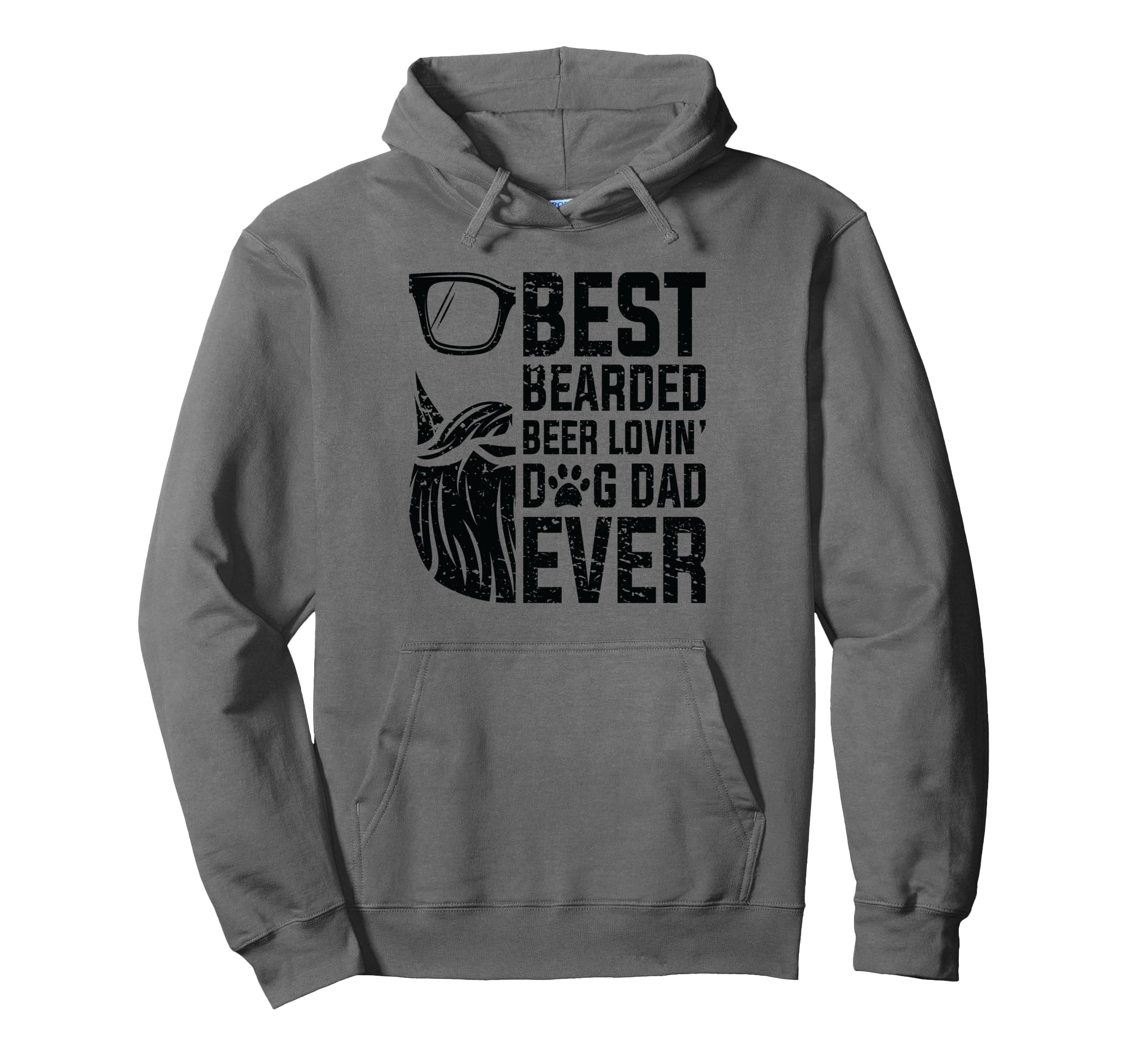 Best Bearded Beer Lovin Dog Dad Pet Lover Hoodie - Graphic Print Unisex - T-Shirt, Sweatshirt, Hoodie