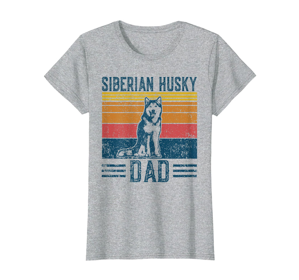 Dog Husky Dad Siberian Husky Dad T-Shirt - Aesthetic Graphic Unisex - T-Shirt, Sweatshirt, Hoodie