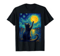 Cat Starry Night Van Gogh Gift Lover T-Shirt - Streetwear Style for Adults - T-Shirt, Sweatshirt, Hoodie