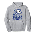 Proud Aunt 2024 Senior Soccer Hoodie - Unique Graphic for Adults - T-Shirt, Sweatshirt, Hoodie