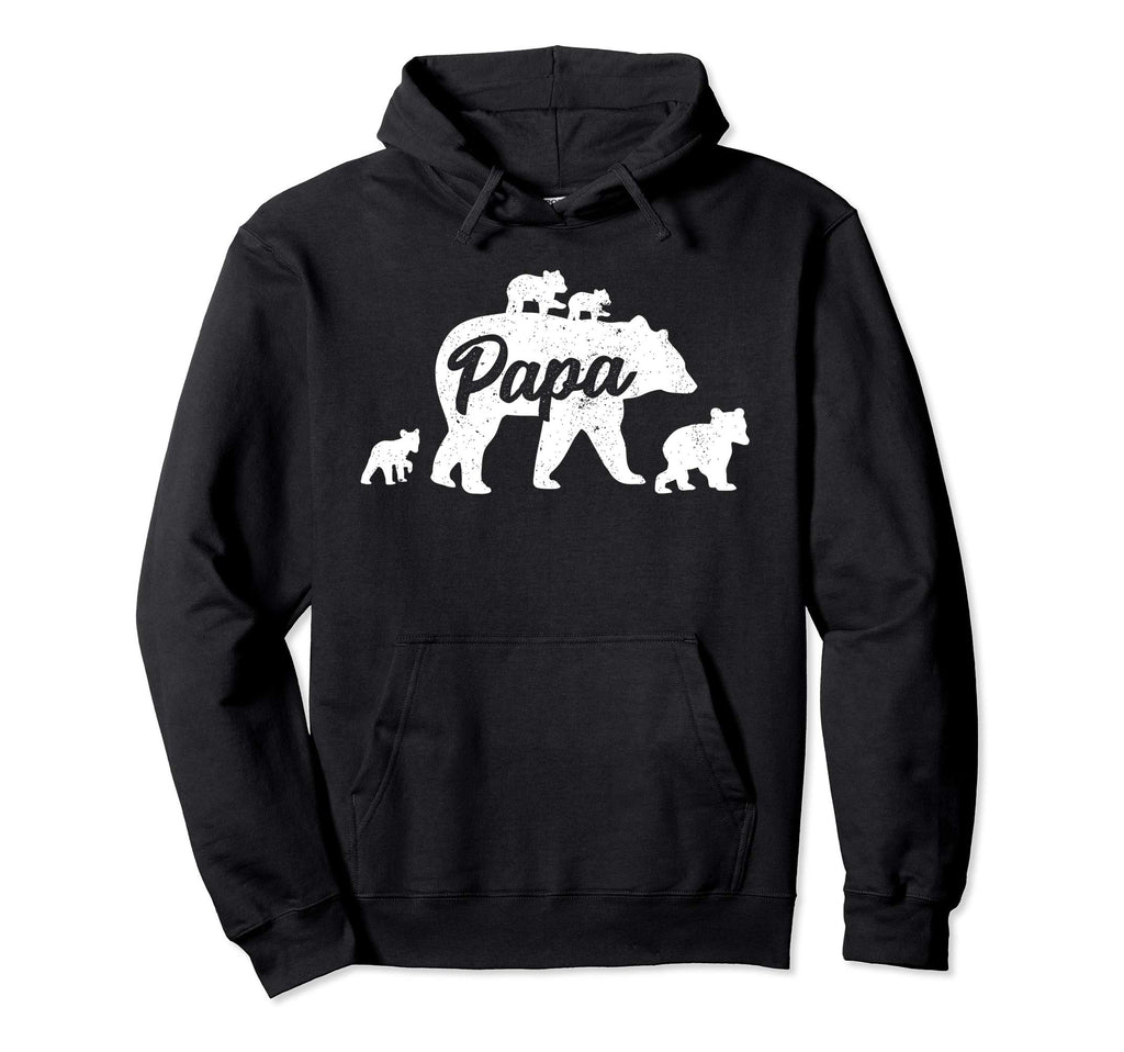 Papa Father Bear 4 Cub Mothers Day Hoodie - Streetwear Style Men Women - T-Shirt, Sweatshirt, Hoodie
