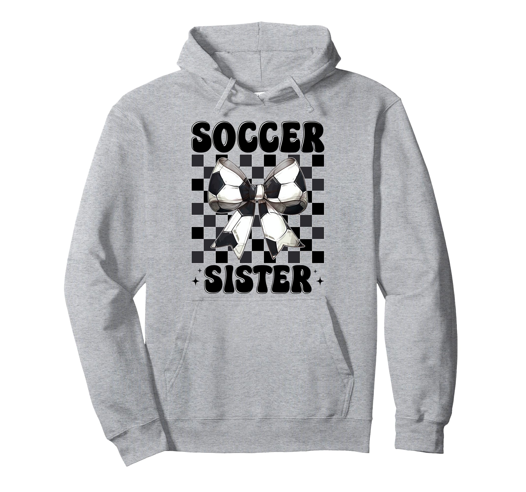 Soccer Sister Soccer Sis Coquette Bow Hoodie - Streetwear Style for Adults - T-Shirt, Sweatshirt, Hoodie