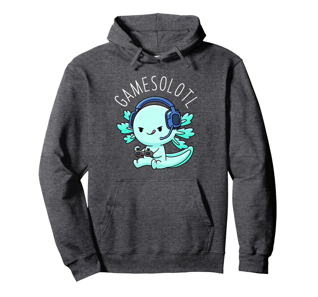 Gamesolotl Axolotl Gamer Anime Gifts Hoodie - Streetwear Style for Adults - T-Shirt, Sweatshirt, Hoodie