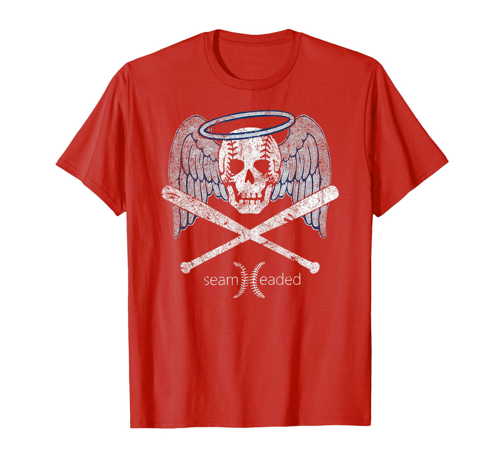 Angel Baseball Skull Bats And Halo T-Shirt - Streetwear Style Unisex - T-Shirt, Sweatshirt, Hoodie