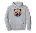 Papa Bear Sunglasses Funny Bear Dad Hoodie - Unique Graphic Men Women - T-Shirt, Sweatshirt, Hoodie
