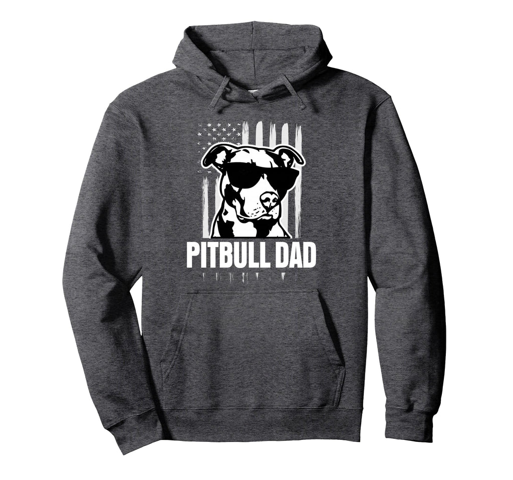 Pitbull Dad Pitbull Lover Gift Dog Dad Hoodie - Minimalist Print Men Women - T-Shirt, Sweatshirt, Hoodie