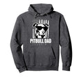 Pitbull Dad Pitbull Lover Gift Dog Dad Hoodie - Minimalist Print Men Women - T-Shirt, Sweatshirt, Hoodie