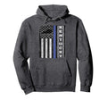 Kentucky Thin Blue Line Police Flag Cop Hoodie - Trendy Graphic Unisex - T-Shirt, Sweatshirt, Hoodie