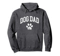 Dog Dad Distressed Funny Dog Paw Hoodie - Streetwear Style Unisex - T-Shirt, Sweatshirt, Hoodie