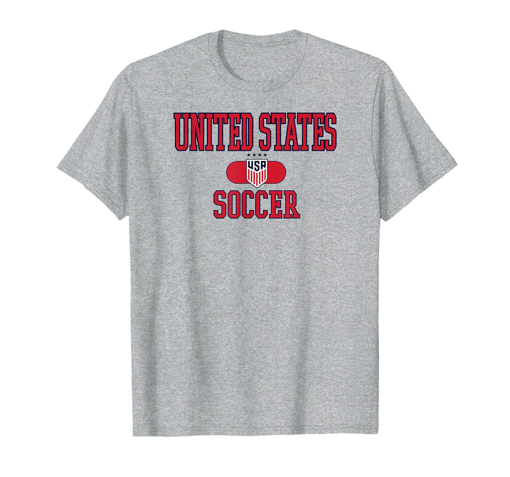 United States Soccer Varsity Gray T-Shirt - Minimalist Print for Adults - T-Shirt, Sweatshirt, Hoodie