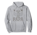 Dad Yellow Papa Bear Short Sleeve Funny Hoodie - Streetwear Style Men Women - T-Shirt, Sweatshirt, Hoodie