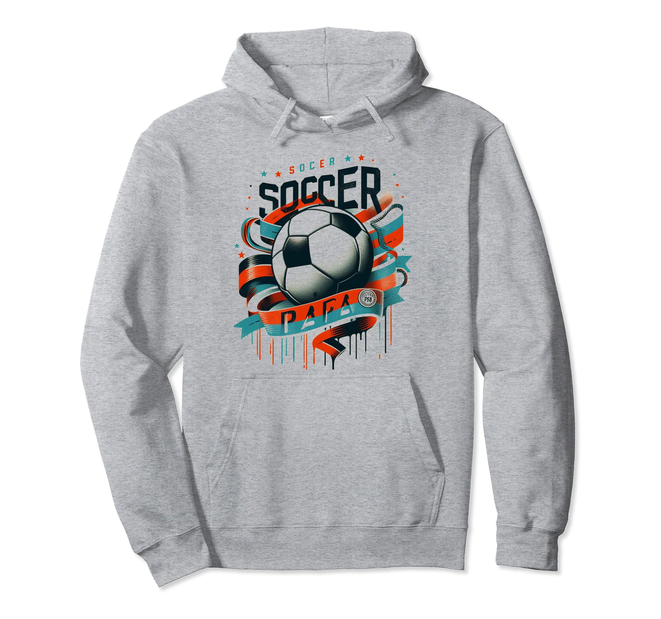 Soccer Papa Family Matching Dad Hoodie - Casual Everyday Wear for Adults - T-Shirt, Sweatshirt, Hoodie
