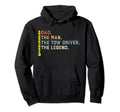 Dad Tow Driver Myth Legend Towing Dad Hoodie - Graphic Print Unisex - T-Shirt, Sweatshirt, Hoodie