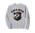 Papa Bear Face Grizzly Fathers Day Sweatshirt - Custom Art Print Men Women - T-Shirt, Sweatshirt, Hoodie