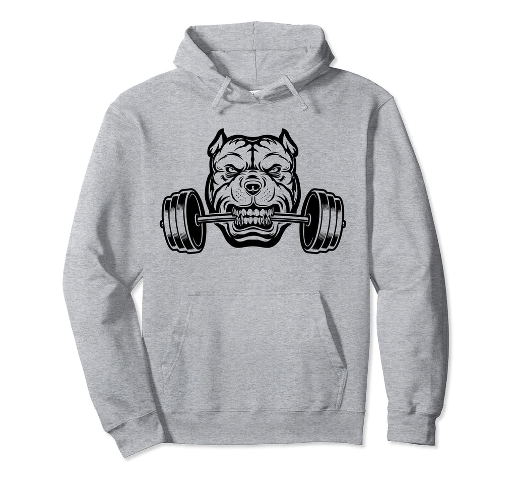 Pitbull Weightlifting Mens Pitbull Lover Hoodie - Minimalist Print Unisex - T-Shirt, Sweatshirt, Hoodie