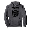 Fathers Day Bearded Badass Dad Gift Hoodie - Fun Novelty Design Men Women - T-Shirt, Sweatshirt, Hoodie