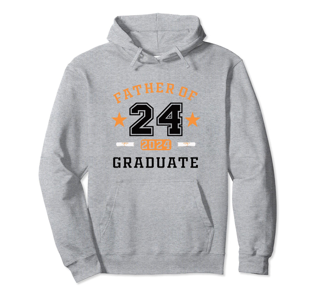 Father 2024 Graduate Mens Proud Dad 2024 Hoodie - Minimalist Print Unisex - T-Shirt, Sweatshirt, Hoodie
