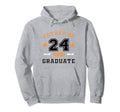 Father 2024 Graduate Mens Proud Dad 2024 Hoodie - Minimalist Print Unisex - T-Shirt, Sweatshirt, Hoodie
