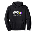 Nonbinary Papa Bear Gift Hoodie - Novelty Apparel Men Women - T-Shirt, Sweatshirt, Hoodie