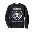 I Wear White Memory My Husband Sweatshirt - Fun Novelty Design for Adults - T-Shirt, Sweatshirt, Hoodie