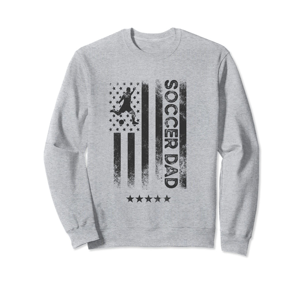 Usa American Flag Soccer Dad Sweatshirt - Minimalist Print for Adults - T-Shirt, Sweatshirt, Hoodie
