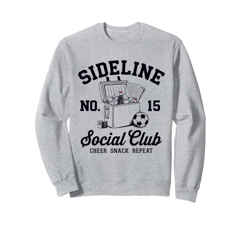 Sideline Social Club Soccer Mom Sweatshirt - Minimalist Print for Adults - T-Shirt, Sweatshirt, Hoodie