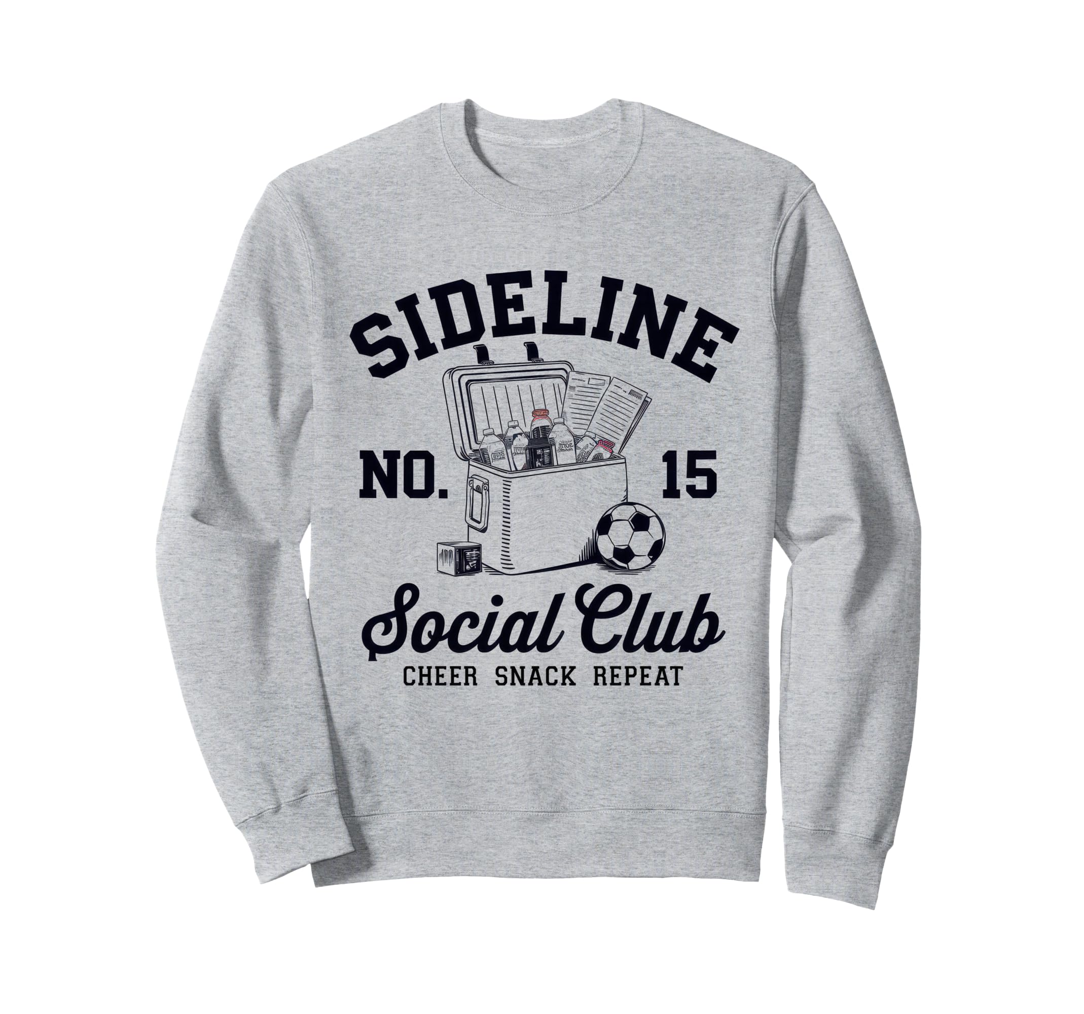 Sideline Social Club Soccer Mom Sweatshirt - Minimalist Print for Adults - T-Shirt, Sweatshirt, Hoodie