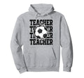 Soccer Teacher Cracked Wall Family Hoodie - Casual Everyday Wear Men Women - T-Shirt, Sweatshirt, Hoodie