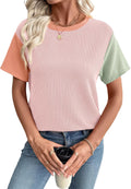 Women's Short Sleeve Ribbed Knit Crewneck Multicolour - Adult & Kids T-Shirts, Sweatshirts & Hoodies apparel design preview 1
