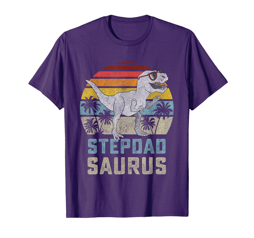 Stepdadsaurus T Rex Dinosaur Step Dad T-Shirt - Custom Art Print Unisex - T-Shirt, Sweatshirt, Hoodie