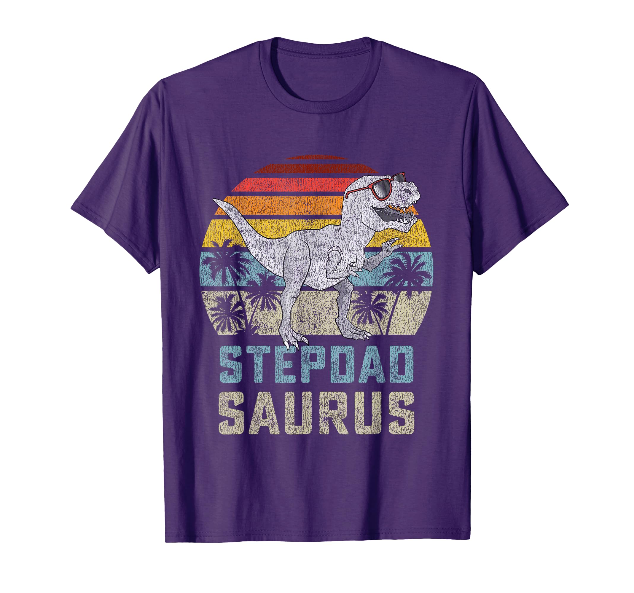 Stepdadsaurus T Rex Dinosaur Step Dad T-Shirt - Custom Art Print Unisex - T-Shirt, Sweatshirt, Hoodie