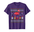 Flamingo Plaid Hat Santa Ugly Animal T-Shirt - Novelty Apparel Men Women - T-Shirt, Sweatshirt, Hoodie