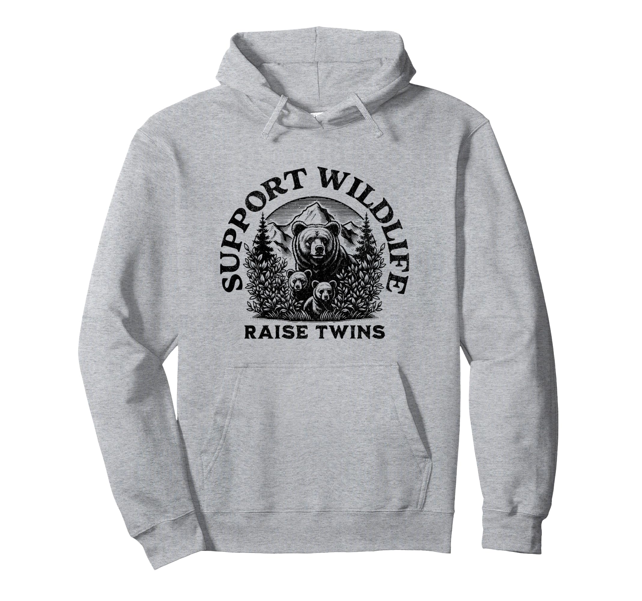 Twin Dad Support Wildlife Raise Twins Hoodie - Custom Art Print Unisex - T-Shirt, Sweatshirt, Hoodie