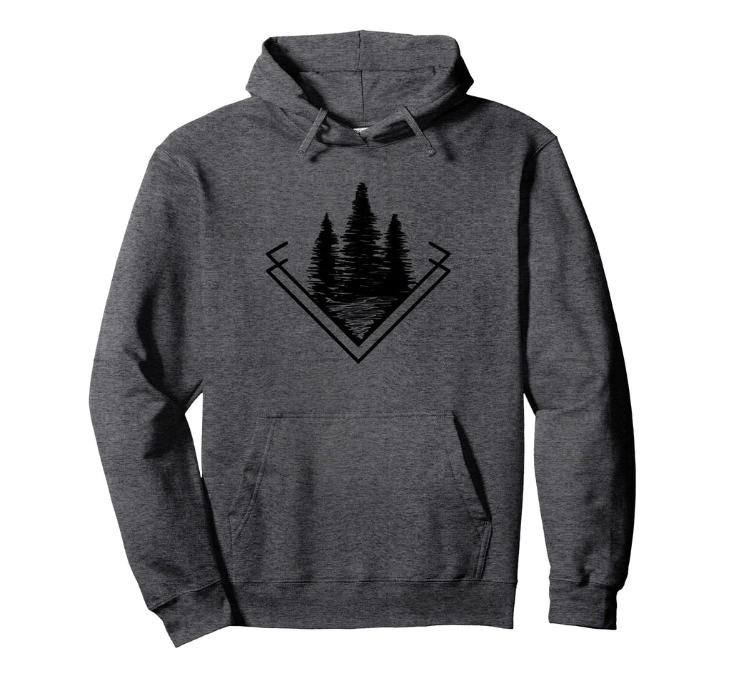 Forest Dark Outdoor Nature Life Camping Hoodie - Trendy Graphic Men Women - T-Shirt, Sweatshirt, Hoodie