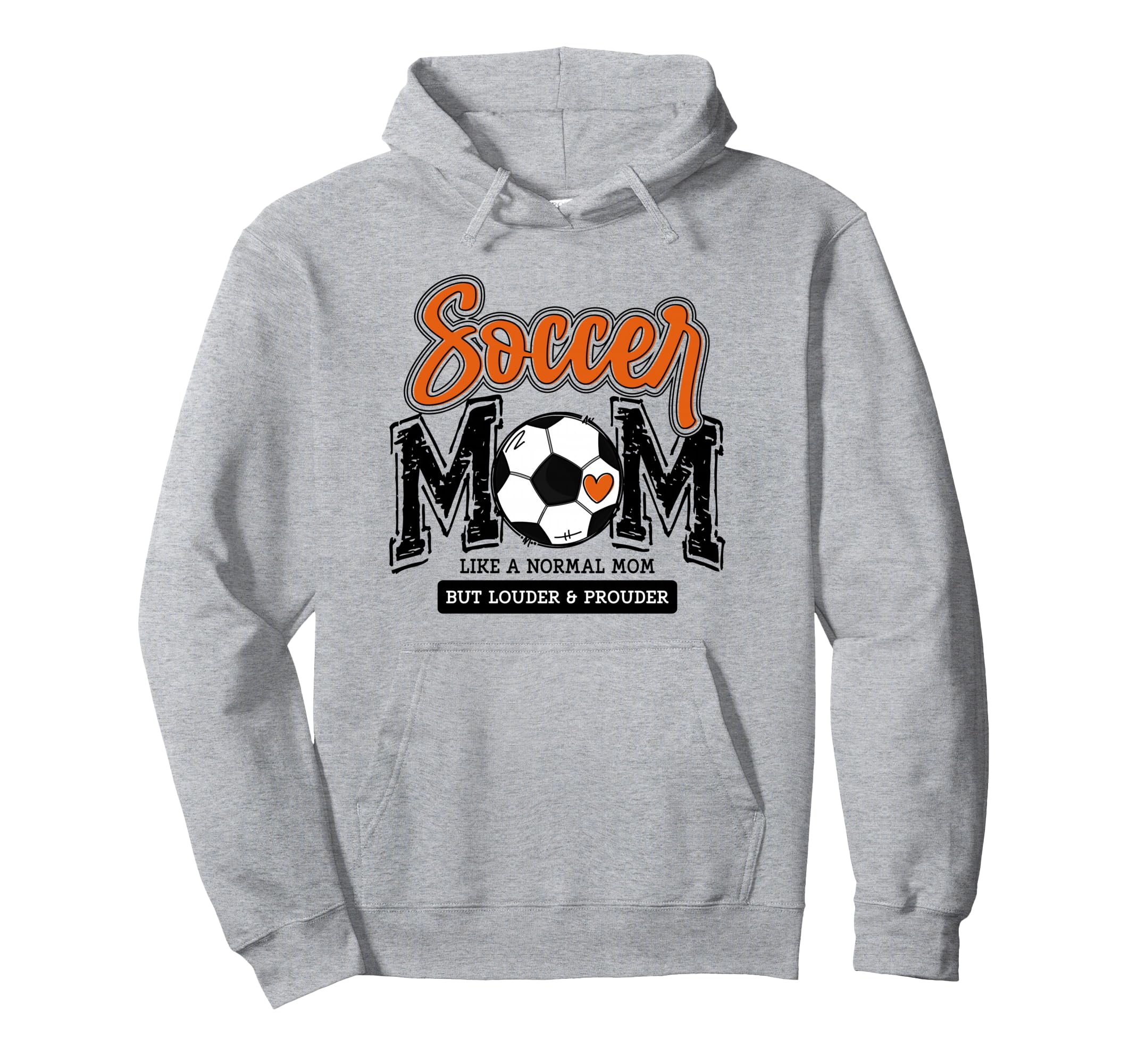 Soccer Mom Orange Soccer Player Calls Hoodie - Streetwear Style for Adults - T-Shirt, Sweatshirt, Hoodie