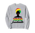 Juneteenth Melanin Black Dad Sweatshirt - Custom Art Print for Adults - T-Shirt, Sweatshirt, Hoodie