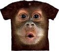 Men's Big Face Baby Orangutan Brown - Adult & Kids T-Shirts, Sweatshirts & Hoodies apparel design preview 1