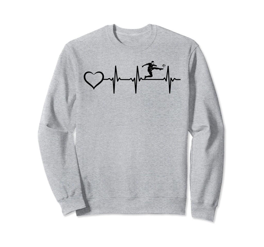 Soccer Heartbeat Heart Soccer Sweatshirt - Minimalist Print Men Women - T-Shirt, Sweatshirt, Hoodie
