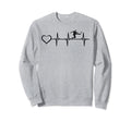 Soccer Heartbeat Heart Soccer Sweatshirt - Minimalist Print Men Women - T-Shirt, Sweatshirt, Hoodie