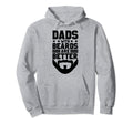 Dads Beards Are Better Bearded Hipster Hoodie - Graphic Print Men Women - T-Shirt, Sweatshirt, Hoodie