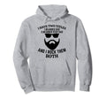 Bearded And Awesome Dad Bearded Best Hoodie - Minimalist Print Men Women - T-Shirt, Sweatshirt, Hoodie