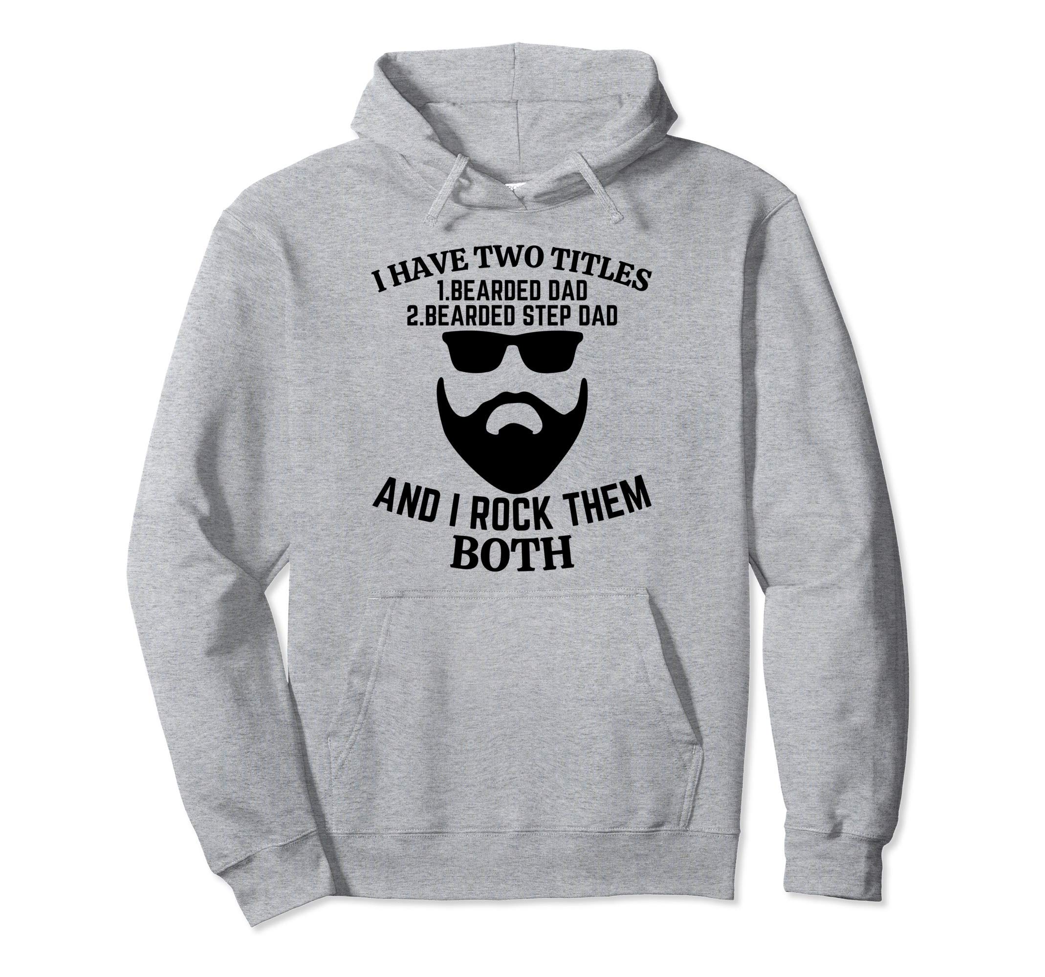 Bearded And Awesome Dad Bearded Best Hoodie - Minimalist Print Men Women - T-Shirt, Sweatshirt, Hoodie