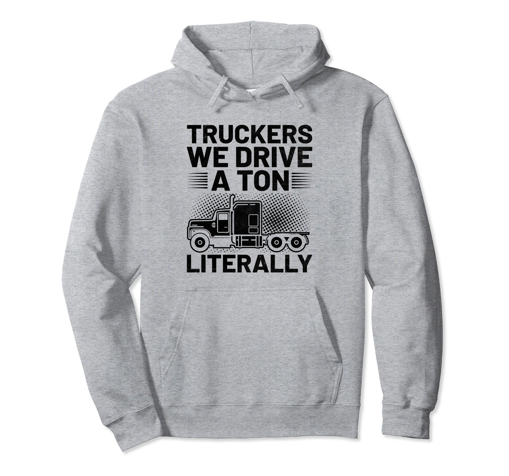 Trucker Driving Dad Trucker Father Hoodie - Custom Art Print Men Women - T-Shirt, Sweatshirt, Hoodie